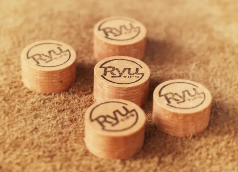 Several cue tips with Ryu markings on cloth